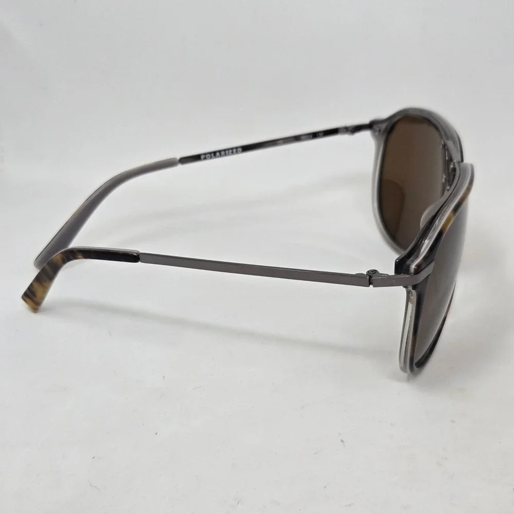 Calvin Klein Collection Polarized Sunglasses Tortoise Pilot CK7253SP 216 Mens